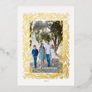 Carte De Vœux En Aluminium  Cadre de Noël 