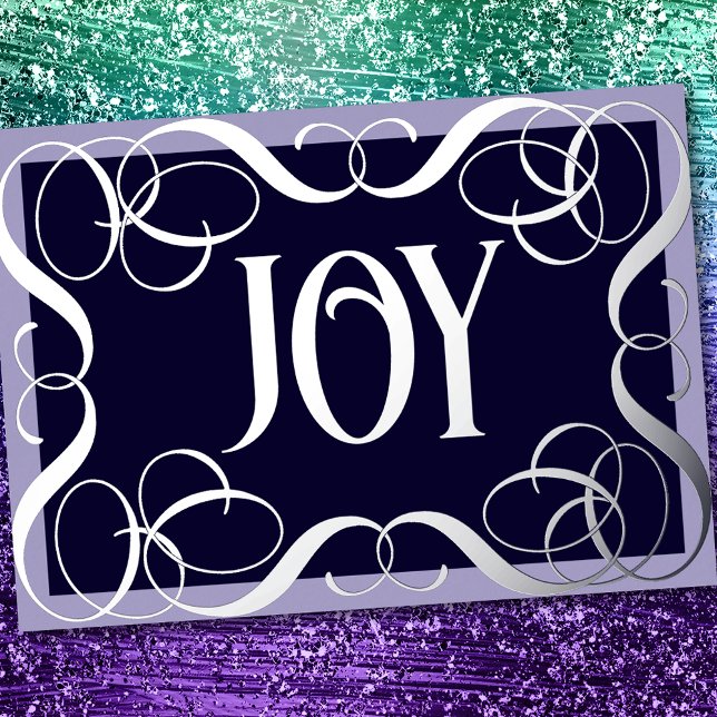 Carte De Vœux En Aluminium Cadre Joy Scrolly (Créateur téléchargé)
