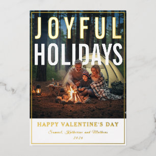 Carte De Vœux En Aluminium Camping avec mes Saint-Valentin Hollywood Style Ph