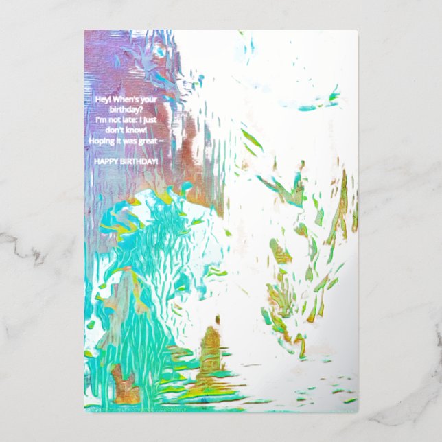 CARTE DE VŒUX EN ALUMINIUM "CARDS BY MAGHIE" #CARDSBYMAGHIE CARDSBYMAGHIE.COM (Recto)