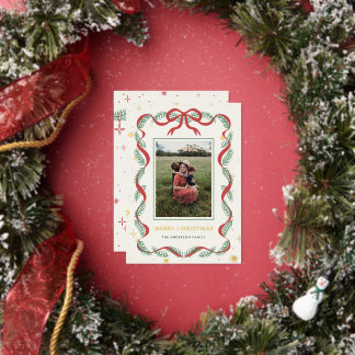 Carte De Vœux En Aluminium Carte de Noël en feuille d'aluminium avec couronne