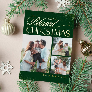 Carte De Vœux En Aluminium Carte de Noël religieuse en feuille d'aluminium vé