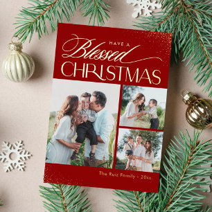 Carte De Vœux En Aluminium Carte de Noël religieuse en feuille métallique vér