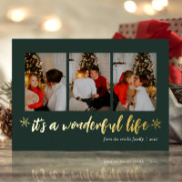 C'est une merveilleuse vie Verte Vie Photo de Noël