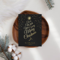 Charbon Très Joyeux Arbre de Noël Lettre famille