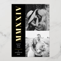 Chiffres romains noirs et blancs Deux photos