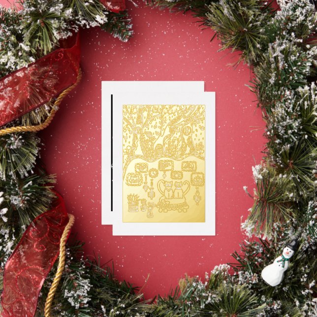 Carte De Vœux En Aluminium Christmas time (Insitu)