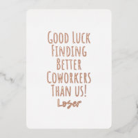 collègue, collègue, adieu, bonne chance T-Shirt K