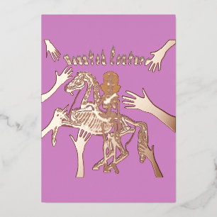 Carte De Vœux En Aluminium Costume Renaissance de Mikitiez vibes éffrayantes