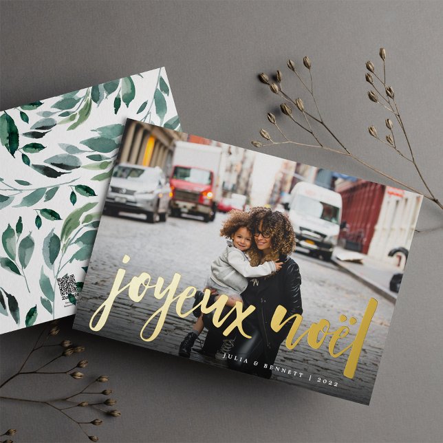 Carte De Vœux En Aluminium Danse hivernale | Joyeux Noel Photo (Créateur téléchargé)