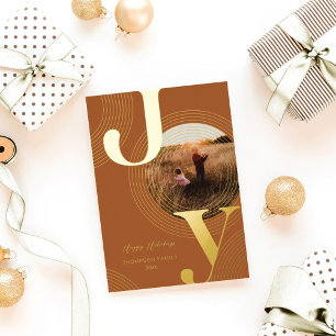 Carte De Vœux En Aluminium Des vagues de joie des cercles concentrés modernes