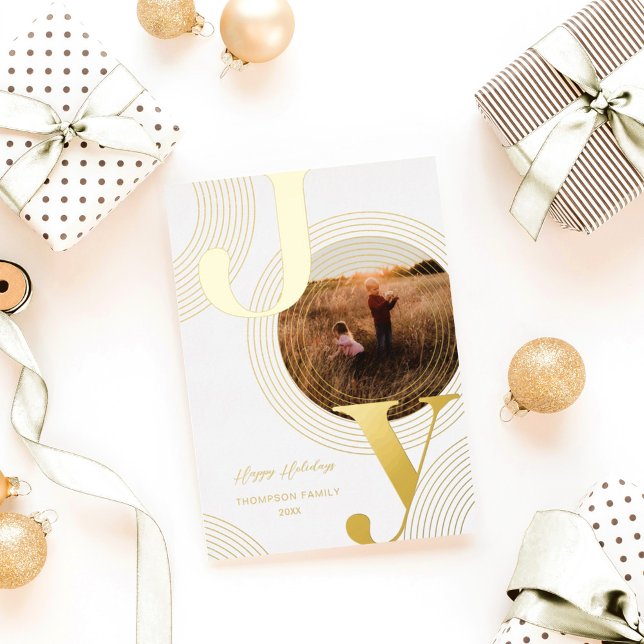 Carte De Vœux En Aluminium Des vagues de joie des cercles concentrés modernes (Créateur téléchargé)