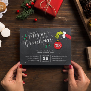 Carte De Vœux En Aluminium Dr. Seuss Joyeux Grinchmas Papier d'aluminium Gr
