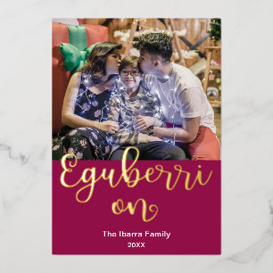 Carte De Vœux En Aluminium Eguberri Joyeux Noël Basque