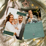 Carte De Vœux En Aluminium Emerald Greenery Vintage Christmas Family Portrait<br><div class="desc">Bienvenue dans notre enchanteur Emerald Greenery Vintage Christmas Family Portrait Foil Design de la carte de vacances, où le charme vintage et l'élégance moderne. Cette conception est composée d'une végétation d'aquarelle complexe et d'une calligraphie subtilement élégante avec une typographie simple, capturant l'essence de l'esprit traditionnel et rustique cottage core. Avec...</div>