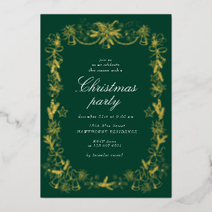 Carte De Vœux En Aluminium Fête de Noël rouge Vintage