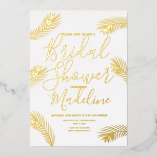 Carte De Vœux En Aluminium Fête des mariées de feuille d'or Pince Mariage pre