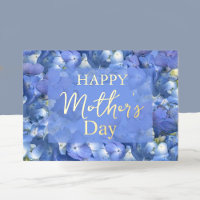 Fleurs d'hortensias bleus pour la fête des mères
