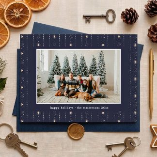 Carte De Vœux En Aluminium Fond d'écran étoiles bleues et blanches Photo Arge