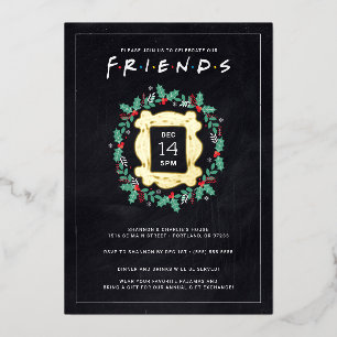 Carte De Vœux En Aluminium FRIENDS™ Amies Fêtes Fêtes