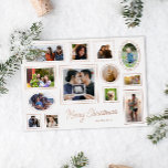 Carte De Vœux En Aluminium Galerie d'images blanches Mur Multiphoto<br><div class="desc">Quand vous avez une tonne de superbes photos à montrer, vous avez besoin d'une carte de vacances avec beaucoup de cadres de fenêtre pour les mettre dans. Ce design simple, vraiment brillant, en feuille et blanc présente treize (13) cadres, graphiques et astucieux pour vos photos. La typographie propre et moderne...</div>