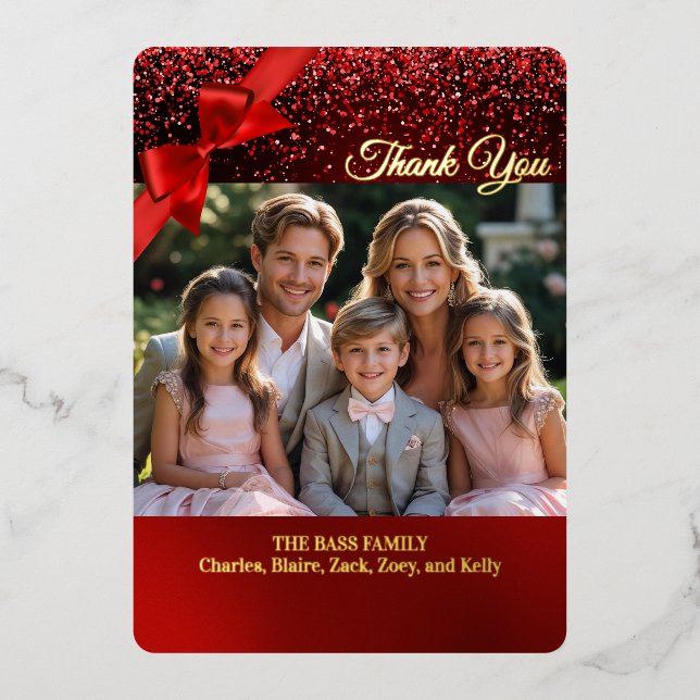 Carte De Vœux En Aluminium Gitter Wonderland Papier métallisé Noël Photo Merc (Recto)