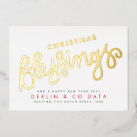 Gold Religious Christmas Blessing Entreprise