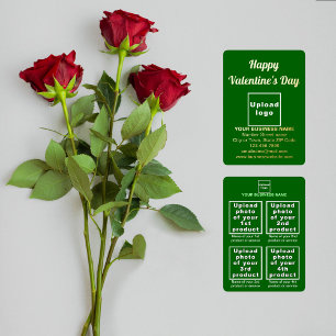 Carte De Vœux En Aluminium Green Business Brand sur Valentine