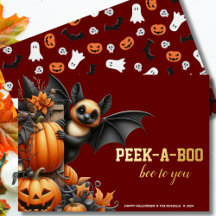 Halloween de la chauve-souris de Peek-a-Boo