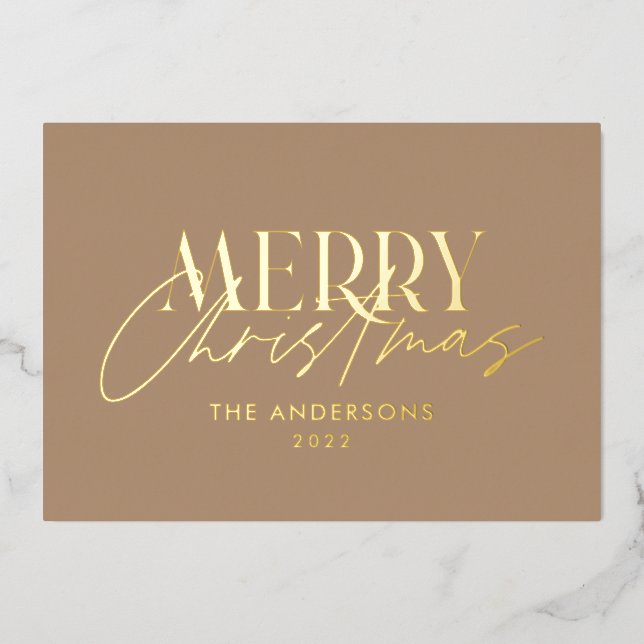 Carte De Vœux En Aluminium herbe des pampas eucalyptus moderne terracotta lun (Recto)