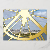 Horloge géante en verre au Musée d'Orsay - Paris