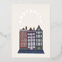 Illustration d'architecture emblématique à Amsterd