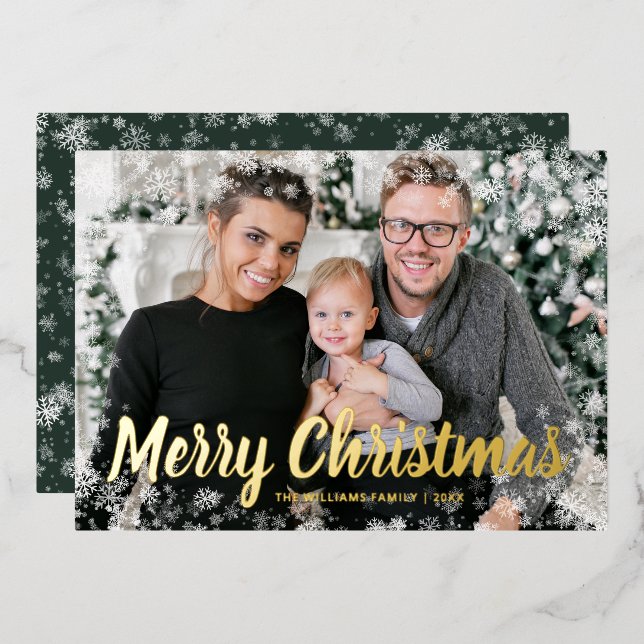 Carte De Vœux En Aluminium Image Gold (Recto/Verso)