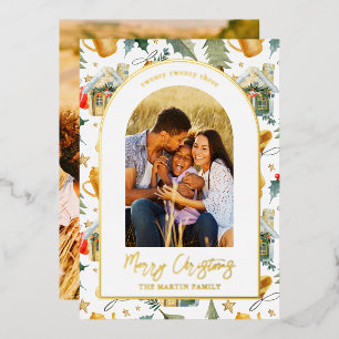 Carte De Vœux En Aluminium Imprimé avec deux photos