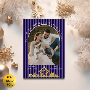 Carte De Vœux En Aluminium Joie au Monde Marin Nativité Noël Photo