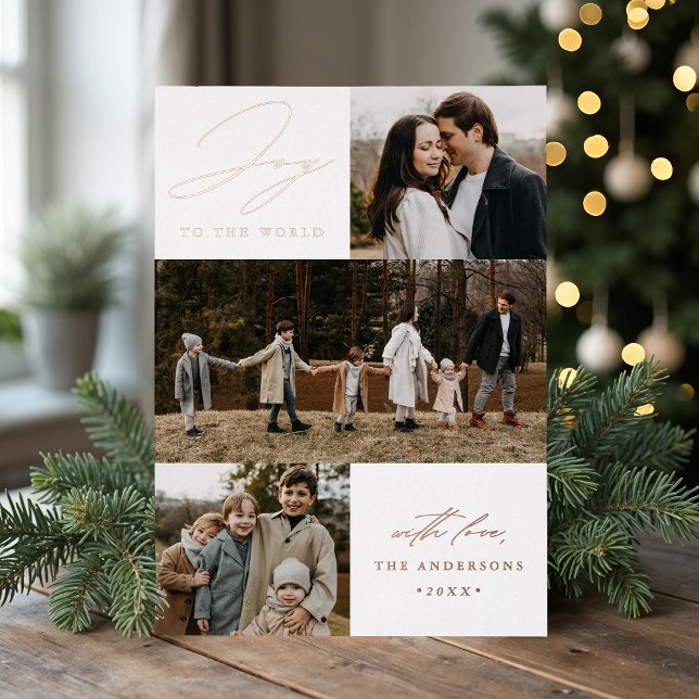 Carte De Vœux En Aluminium Joie moderne au monde 4 Photo (Créateur téléchargé)