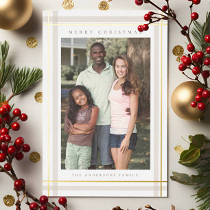 Carte De Vœux En Aluminium Jour de Noël