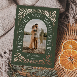 Carte De Vœux En Aluminium Joyeux baisers et coups de coeur Berry Arch Photo