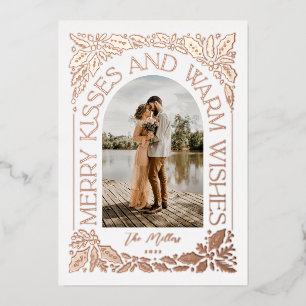 Carte De Vœux En Aluminium Joyeux baisers et coups de coeur Berry Arch Photo