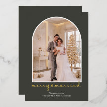 Joyeux et Mariés Nouvellement Mariés Photo Personn