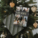 Carte De Vœux En Aluminium Joyeux moderne 5 Photo Collage gris or de Noël<br><div class="desc">Voici la Carte de vacances Modern Merry 5 Photo Collage Grey Christmas Gold Foil, l'exemple de sophistication et de style pendant la saison festive. Cette carte élégante allie un design épuré et minimal avec juste la bonne quantité de joie de vacances pour captiver à la fois les amis et la...</div>