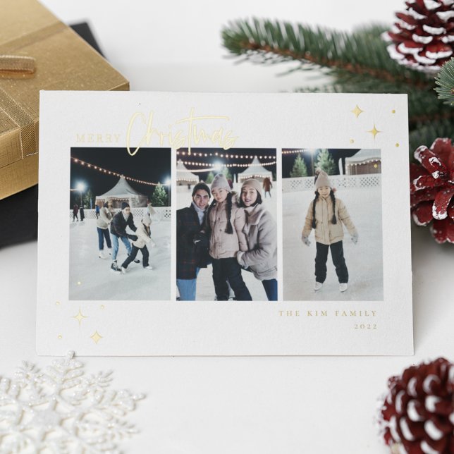 Carte De Vœux En Aluminium Joyeux Noël 3 Photo (Créateur téléchargé)