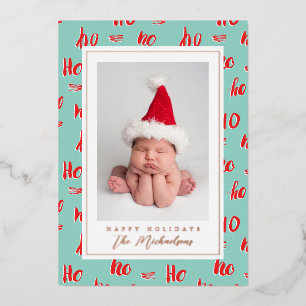 Carte De Vœux En Aluminium JOYEUX NOËL   Ajoutez votre photo