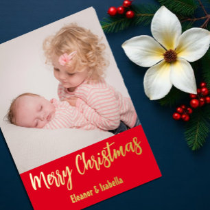 Carte De Vœux En Aluminium Joyeux Noël aux frères et soeurs