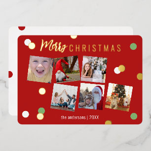 Carte De Vœux En Aluminium Joyeux Noël élégant et amusant sur mesure