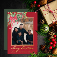 Joyeux Noël Holly et Berry Green Photo