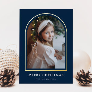 Carte De Vœux En Aluminium Joyeux Noël Photo d'arche de la Marine