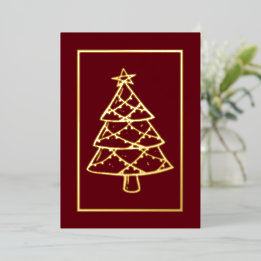 Carte De Vœux En Aluminium Joyeux Noël rouge ! Jours fériés Vos paroles