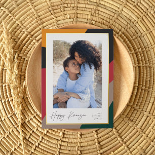 Carte De Vœux En Aluminium Joyful Hues photo verticale Kwanzaa