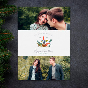 Carte De Vœux En Aluminium L'aventure attend le petit Gnome Bonne année